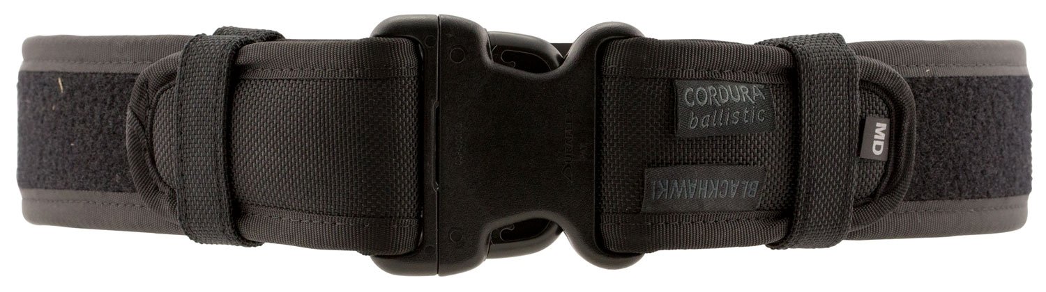 Blackhawk 44B2XLBK Ergonomic Duty Belt XL 44"-48" Black Cordura 2.25" - Blackhawk - BLACK