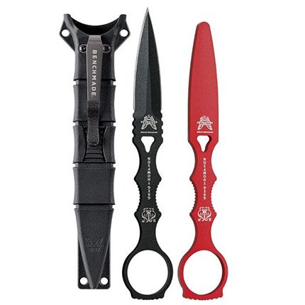 Benchmade 176BK-COMBO Dagger Double Edge 3.22" with Trainer & Sheath - Benchmade