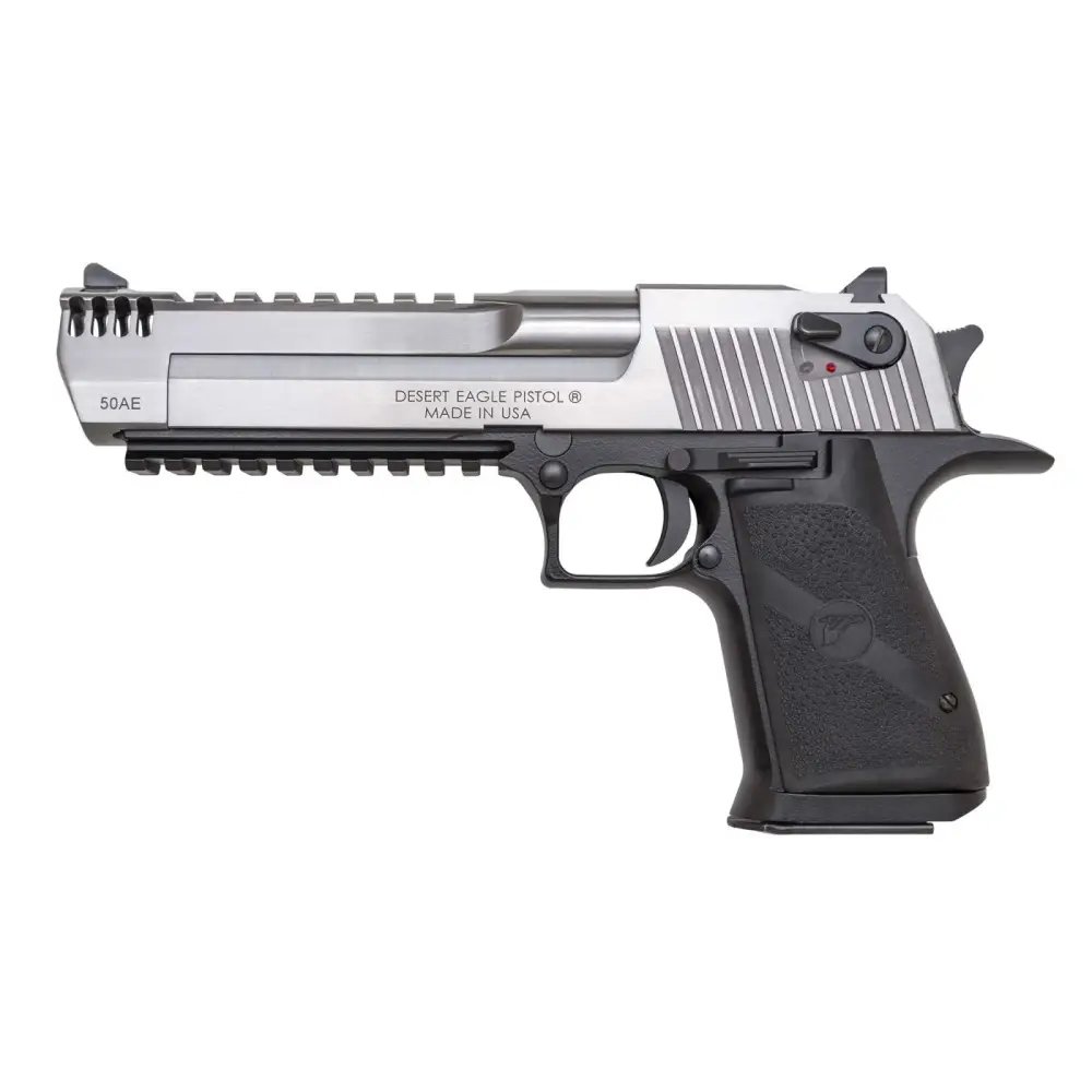 Magnum Research DE50ASIMB Desert Eagle Mark XIX 50 AE 6" Barrel Black Aluminum Frame Stainless Steel Slide