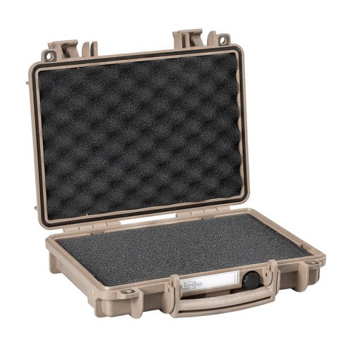 Explorer 3005.D Single Pistol Case Desert, Pre-Cubed Foam, Waterproof