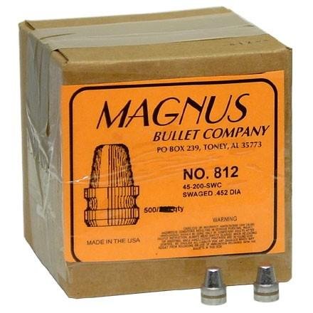 Allstar/magnus Swaged Lead Bullets .45 Cal .452 200 Gr Swc 500/ct - Magnus Bullet Company - 45-200-SWC