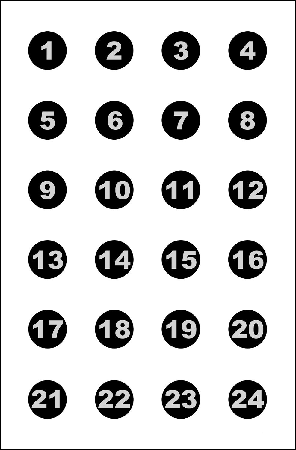Action Target VB24100 Military Circle Paper Target 23"x35" 100 Pack - Action Target