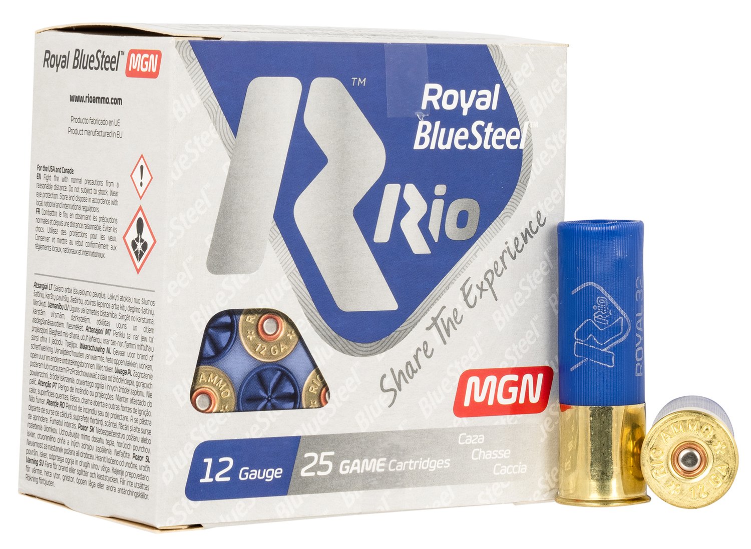 Rio Ammunition RBSM325 Royal BlueSteel 12Ga 3" 1 1/8oz 5Shot 25/Box