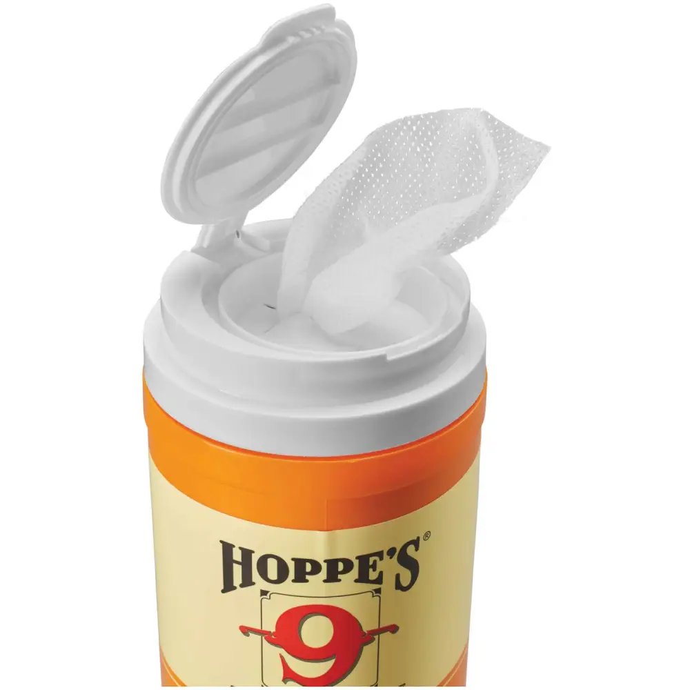 Hoppe's Large Gun Oil Field Wipes 60ct 6" x 7" Lubricating Specifications - Hoppe's