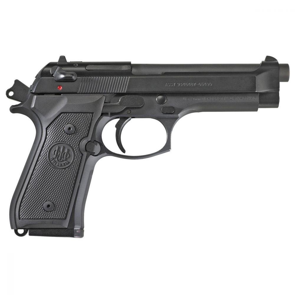 Beretta M9 J92M9A0LE 9mm Handgun 4.9" Barrel 10 Rounds Black Finish