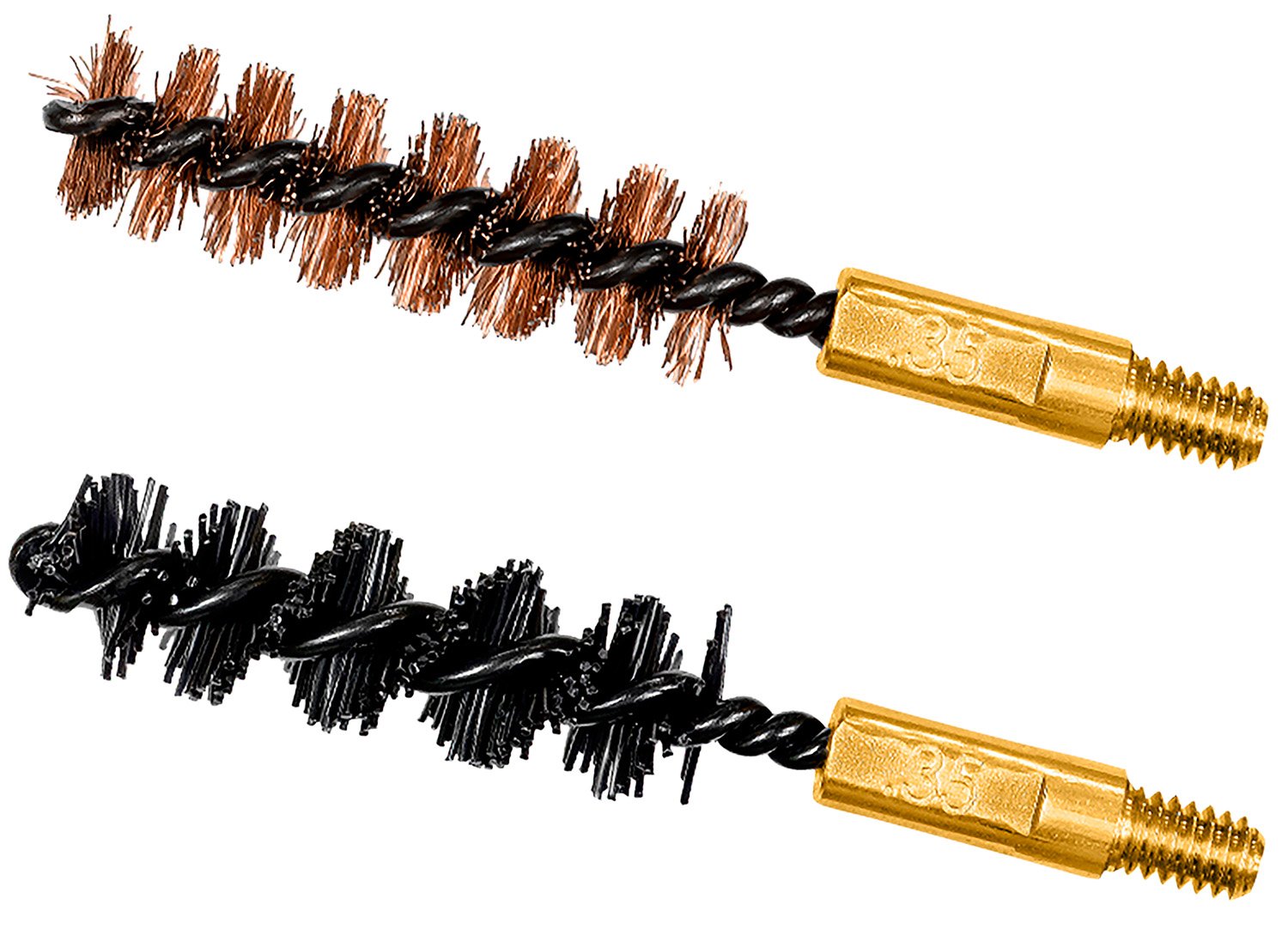 Otis FG335NB Bore Brush Set .35 Cal 2 in Nylon Bronze 8-32 Thread