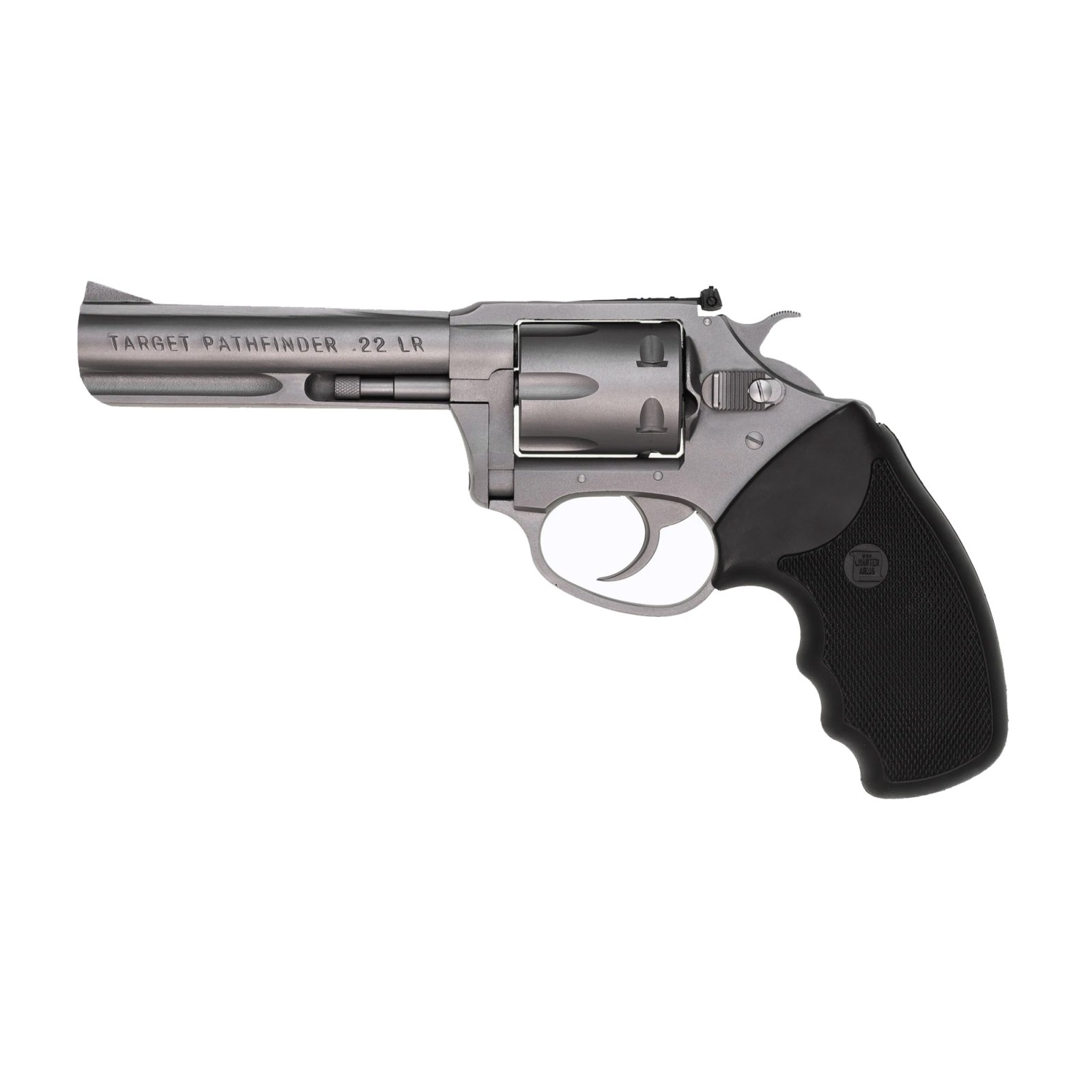 Charter Arms 72242 Pathfinder Target, DA/SA Action, 22 LR Caliber, 6-Round Capacity, Adjustable Sights, 4.2-Inch Stainless Barrel, Rubber Black Grip - CHARTER ARMS - 22 LR
