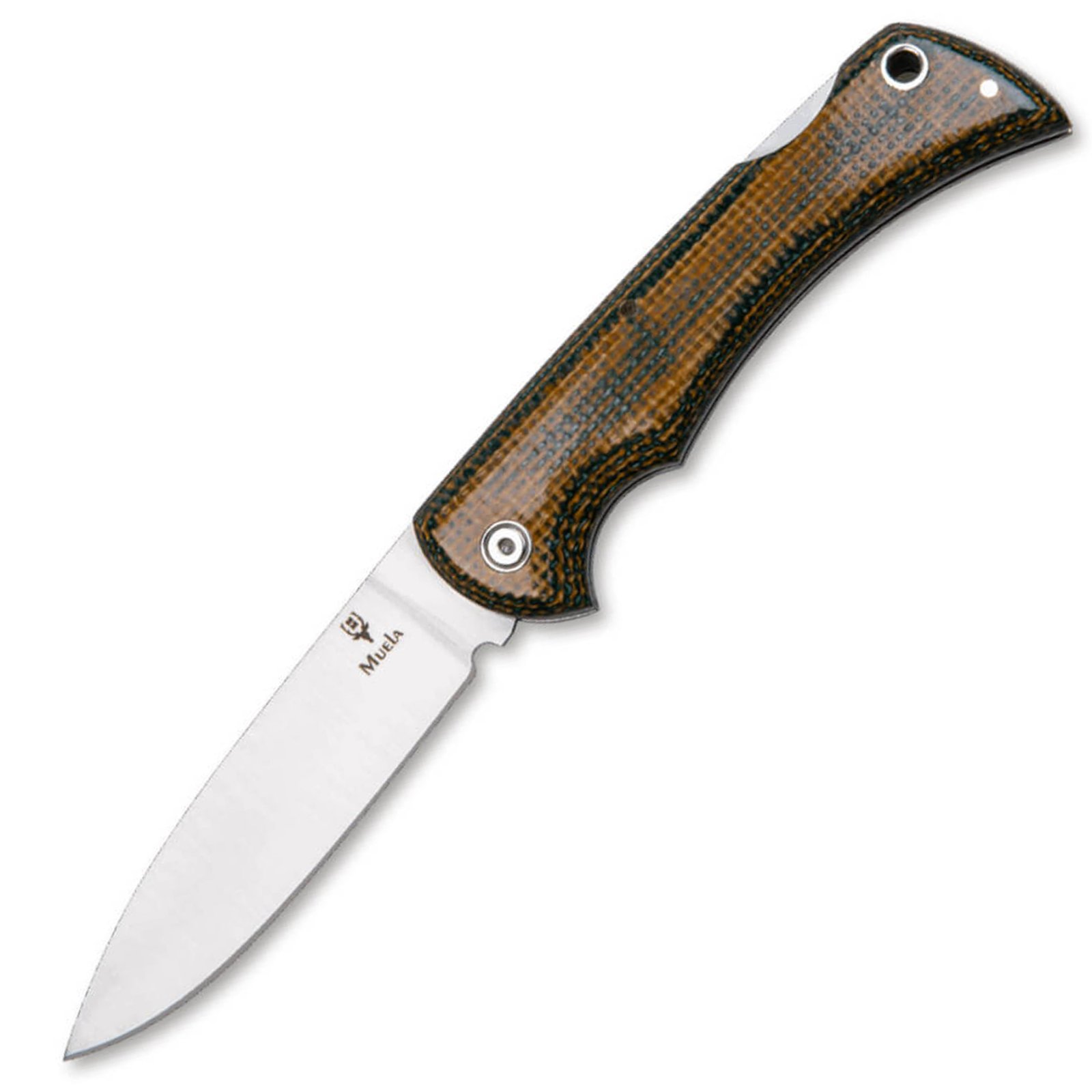 BOKER BX-9G MUELA FOLDER 3.66" STN/BROWN MICARTA 1.4116, Micarta, Brown, Backlock