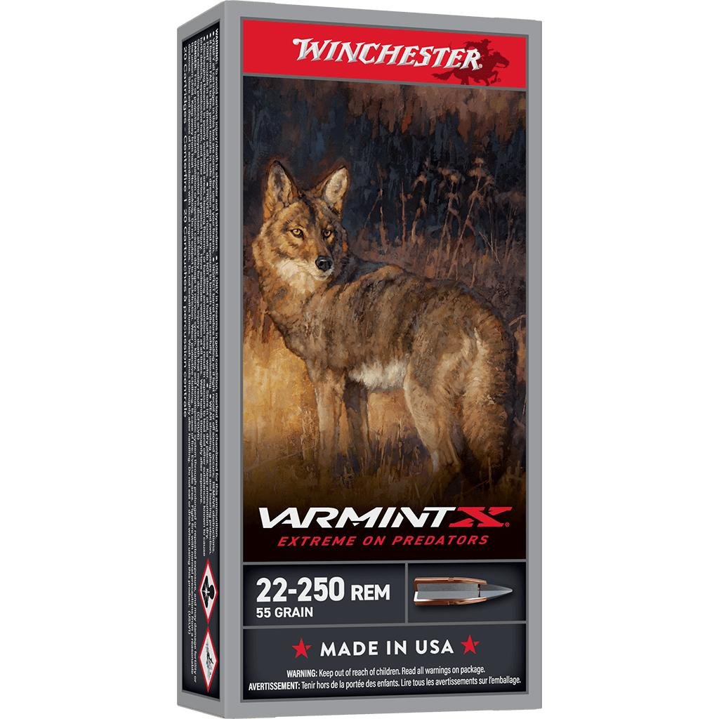 Winchester X22250PXP VarmintX .22-250 REM 55gr 20/Box Ammo - Winchester - EXTREME POINT