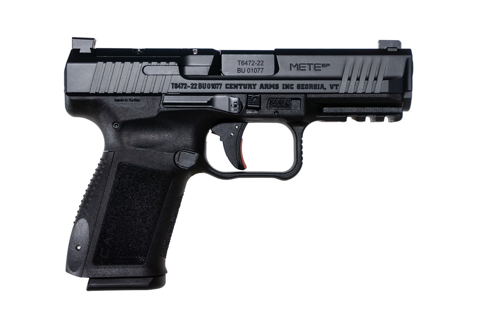 Canik Mete SF 9mm Pistol 15rd 4.08" Black - CANIK - 9mm