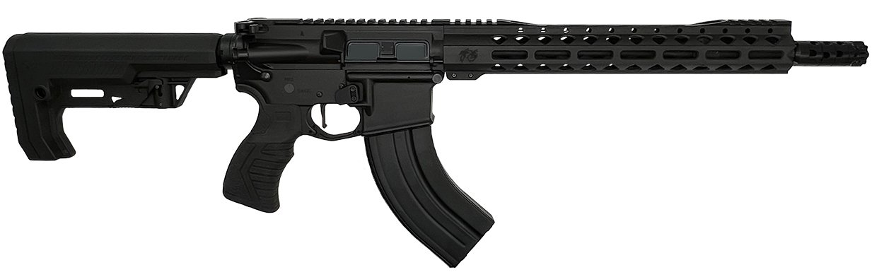 T6 T90072BLK 7.62x39 Upper, 16" Barrel, MLOK, Ambi Handle, Black - T6 - 7.62x39