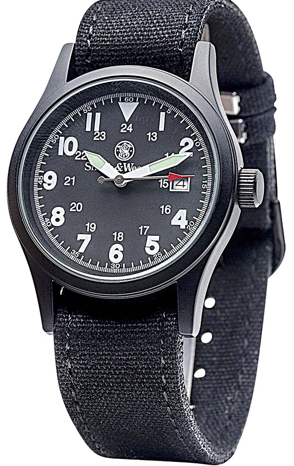 Smith & Wesson SWW1464BK Military Watch Black Face 30m Water Resistant