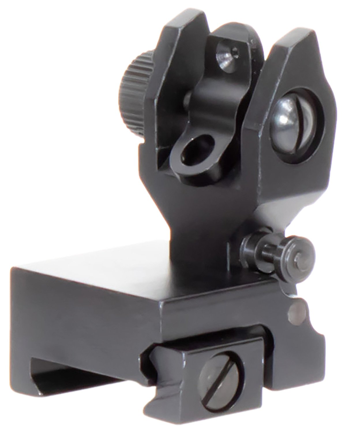 Aim Sports MT201 AR-15 Low Profile Rear Flip Up Sight Black Anodized