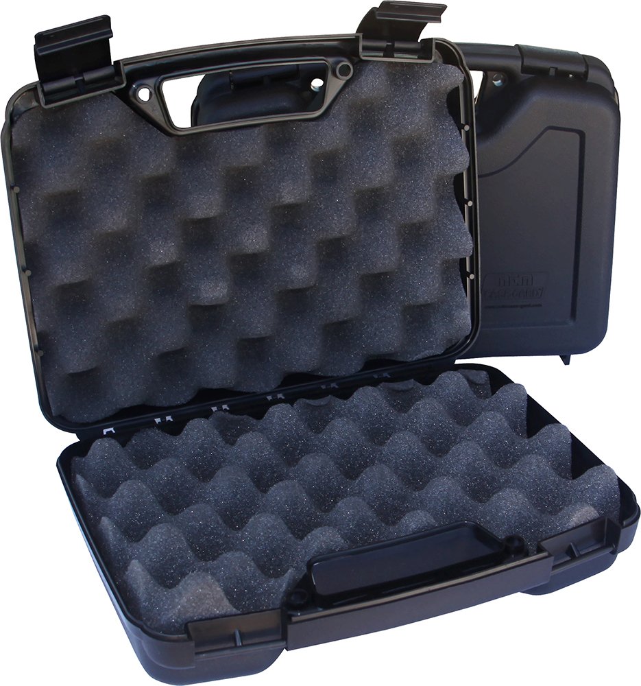 MTM Case-Gard SS-2500 Handgun Case Black Polypropylene 4 in Barrel - MTM Case-Gard - BLACK