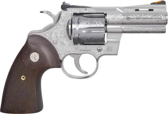 Colt Python 2020 Revolver: .357 MAG, 3" Stainless Barrel, 6-Round Capacity, Walnut Grips - Colt - .357 Mag for sale at TheGunDock