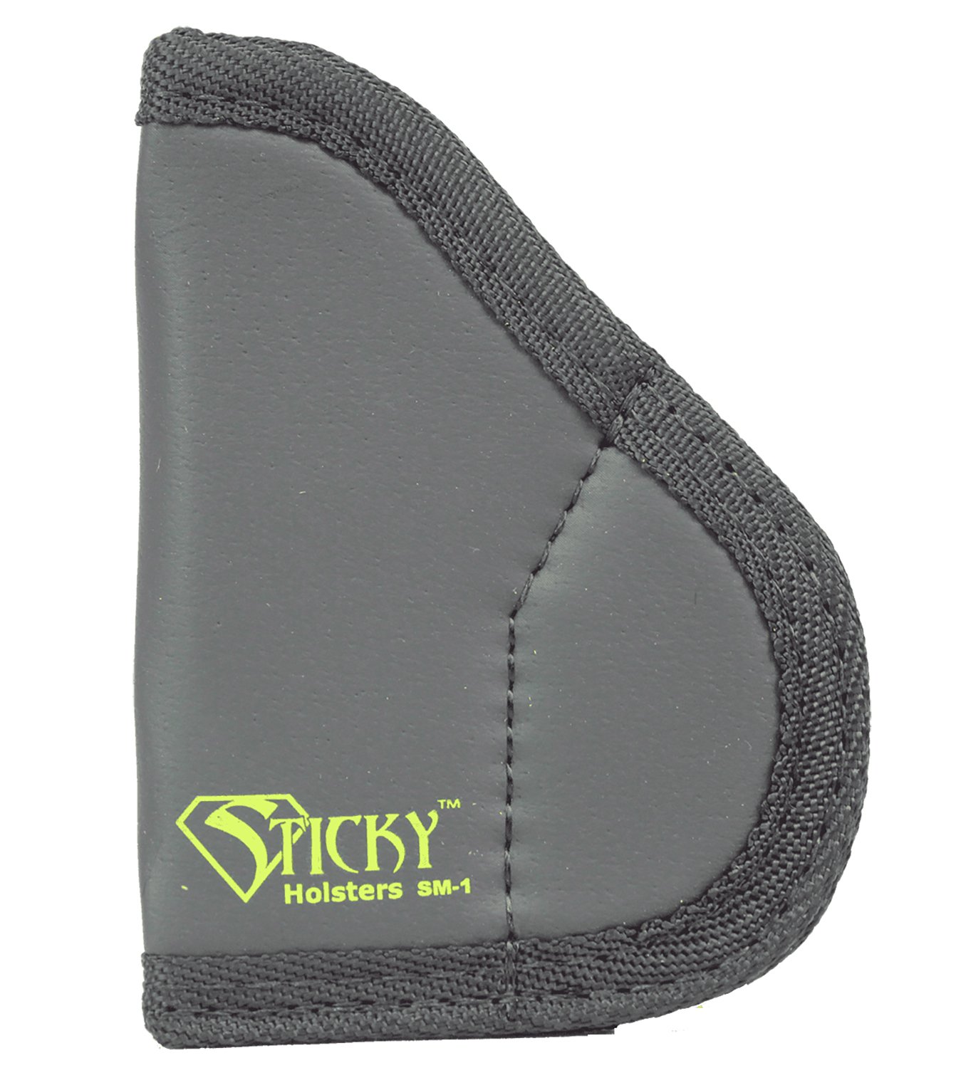 Sticky Holsters SM1NAA IWB Size 1 Black/Green Latex-Free Rubber Holster - Sticky Holsters - BLACK/GREEN