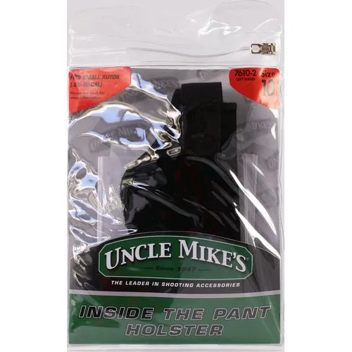 Buy Uncle Mike's 76102 IWB Holster .22-.25 Caliber Left Hand Black Nylon online