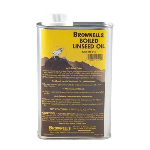 Brownells 050806105225 Boiled Linseed Oil 1 Pint Clear - Brownells