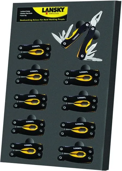LANSKY SHARPENERS MINI MULTI TOOL DISPLAY 10-PACK - LANSKY
