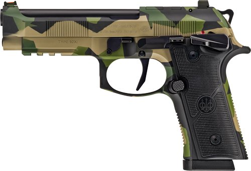 Beretta 92XI SAO FS 9mm 4.7" 10Rnd Splinter Camo 2 Mags SPEC0741A10 - Beretta - 9mm