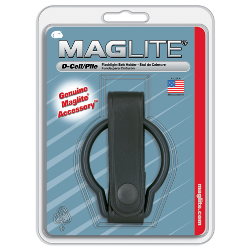 Buy Maglite D-Cell Plain Belt Holder Heavy-Duty Leather Loop Black online