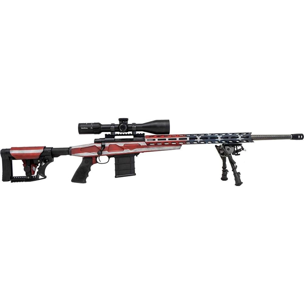 Howa HCRACF65CUSA M1500 APC 6.5 Creedmoor: 24" Carbon Fiber Barrel, Adjustable Buttstock, 10-Round Magazine, Nikko Stirling Scope