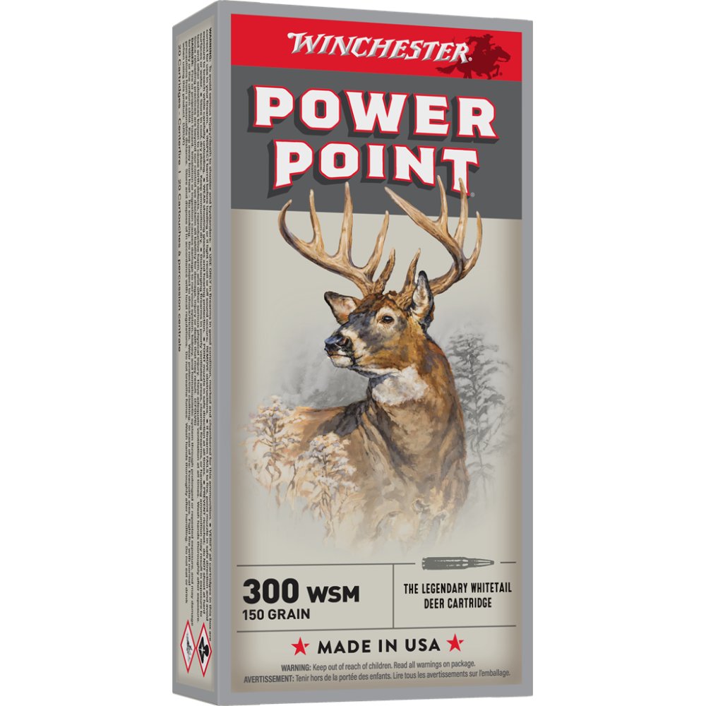 Winchester X300WSM1 300 WSM 150 gr Power Point 20 Rounds Box - Winchester - POWER POINT