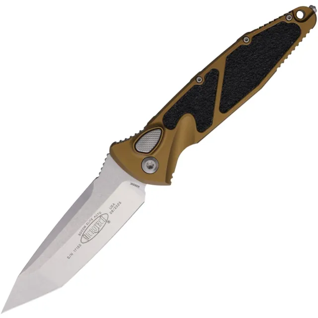 Microtech Socom Elite 161A-10TA 3.98 In Stonewash Tan ALU Handle