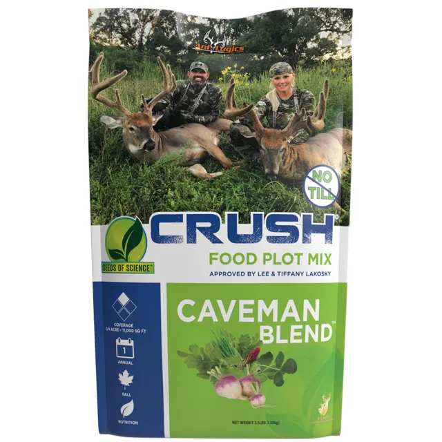 Ani-Logics 24004 Caveman Crush Food Plot Seed 3.5 lbs 1/4 Acre - Ani-Logics