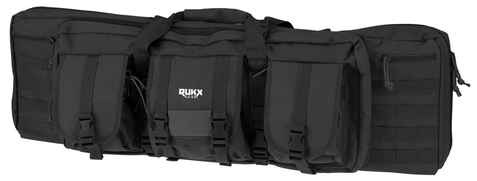 Rukx Gear ATICT36DGB Tactical 36" Double Gun Case Black 600D Polyester - American Tactical Imports - BLACK