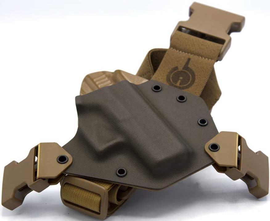 GunfightersINC KN-SWL-040221 Kenai Chest Holster, Kydex, Nylon, Right Hand