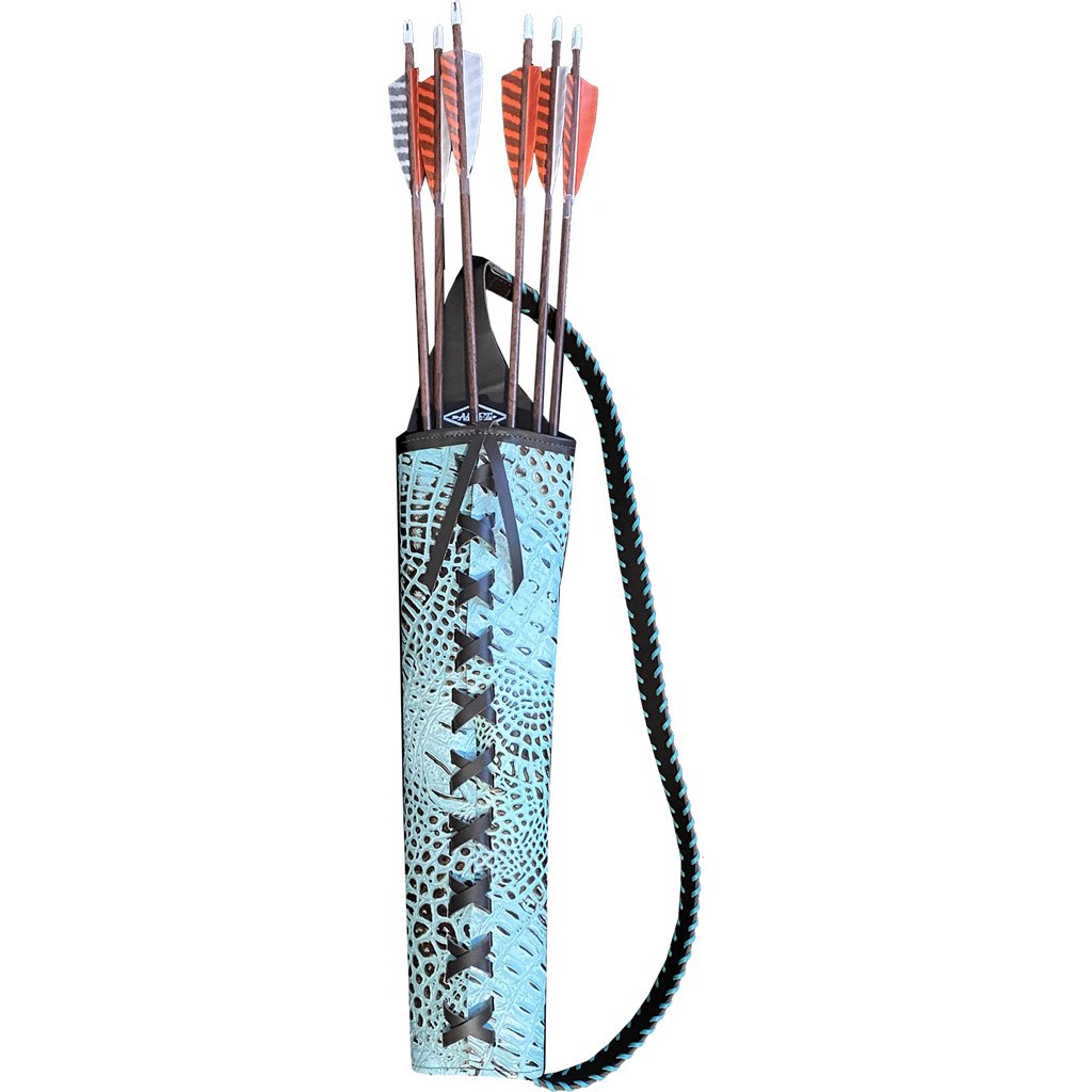 Neet Alligator Embossed Quiver RH Turquoise 8700 Ambidextrous 1.2 oz Leather 18.5"