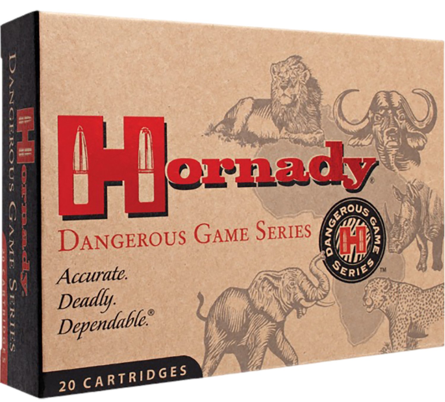 Hornady 8265 Dangerous Game Hunting 416 Rigby 400 gr DGS 20 Per Box/ 6 Cs