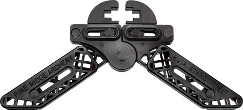 Pine Ridge Kwik Stand Bow Support - Adjustable Jaws and Legs - Model 2559-BK (Black)