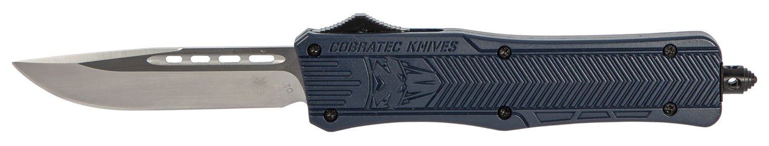 CobraTec MNYCTK1MDNS CTK-1 Medium 3" OTF D2 Steel Blade NYPD Blue