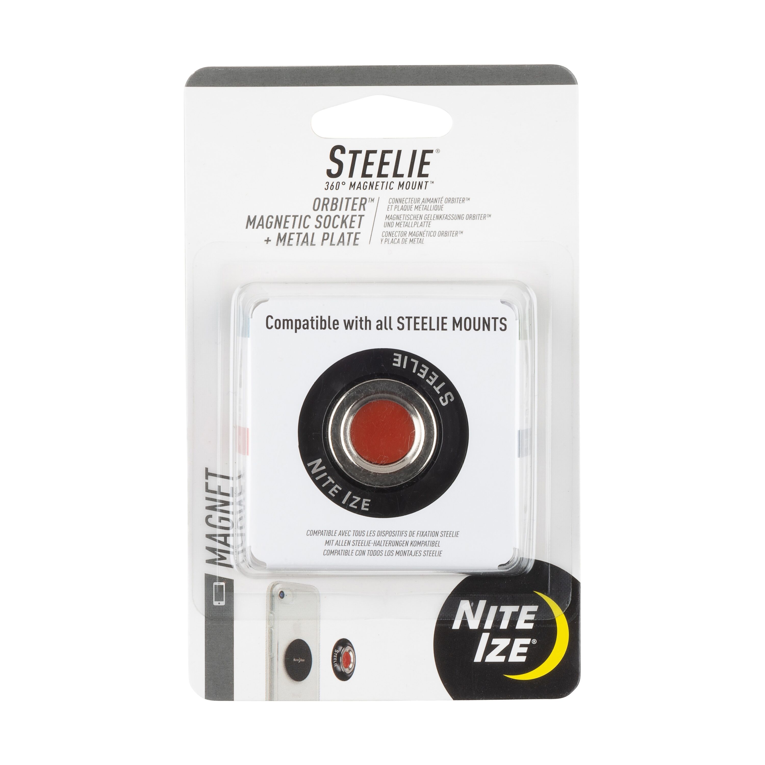 Buy Nite-Ize Steelie Orbiter Magnetic Socket Metal Plate Mounting Kit online