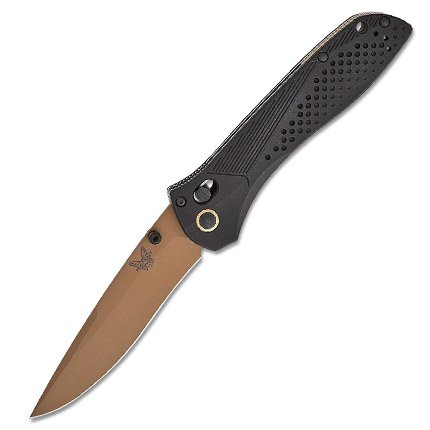 Benchmade 710FE-2401 CPM-Magnacut 4" Drop-Point Recurve Blade FDE PVD - Benchmade