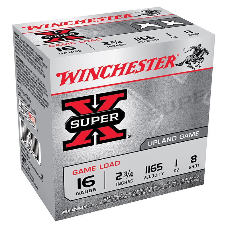 Buy Winchester Super-X 16Ga 2.75" 1oz Game Load #8 Shot online