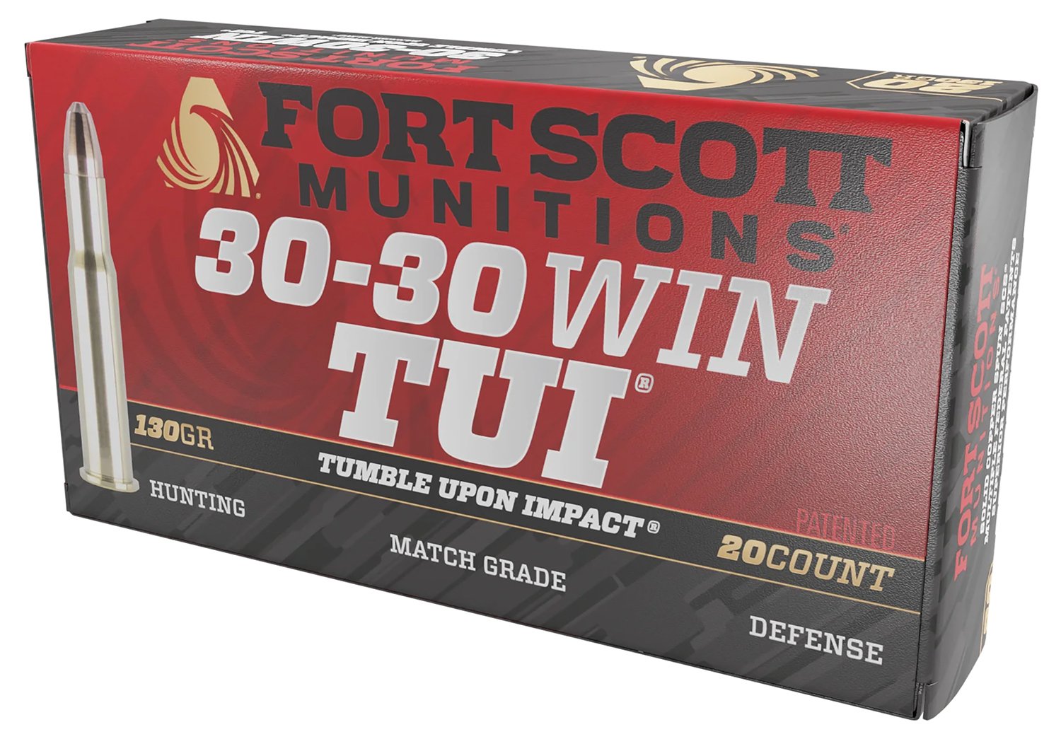 Fort Scott Munitions 3030130SCV TUI 30-30 Win 130gr Solid Copper Ammo 20rd