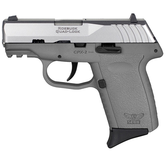 SCCY CPX-2 Gen 3 9mm 3.1" 10rd Stainless/Gray Sub-Compact Pistol