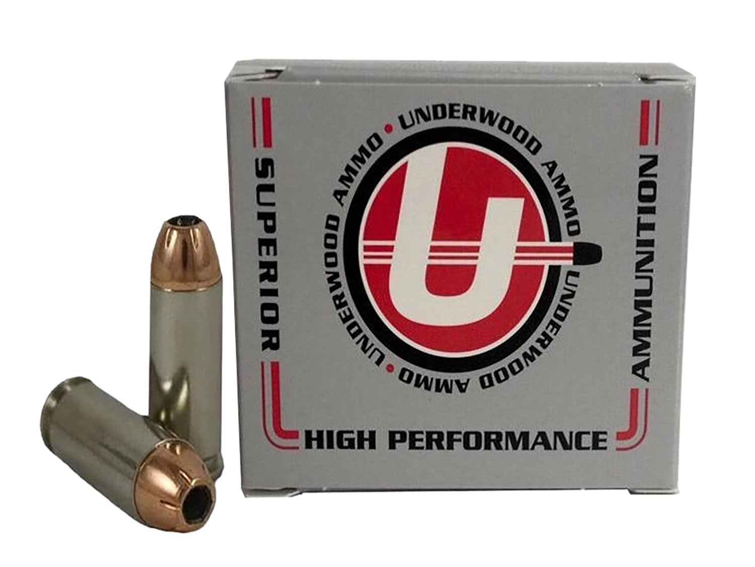 Underwood 243 XTP 10mm 180gr JHP Nickel-Plated Brass 20 Rounds - Underwood Ammo - 10 mm Auto