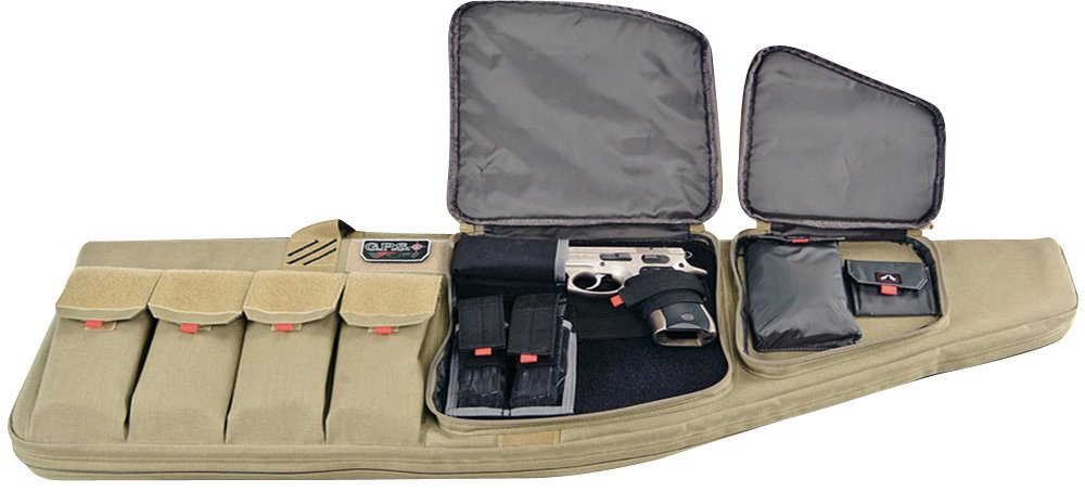 G-Outdoors T42ART Tactical AR Case 42" Tan 1000D Nylon Lockable Zippers - GPS - TAN