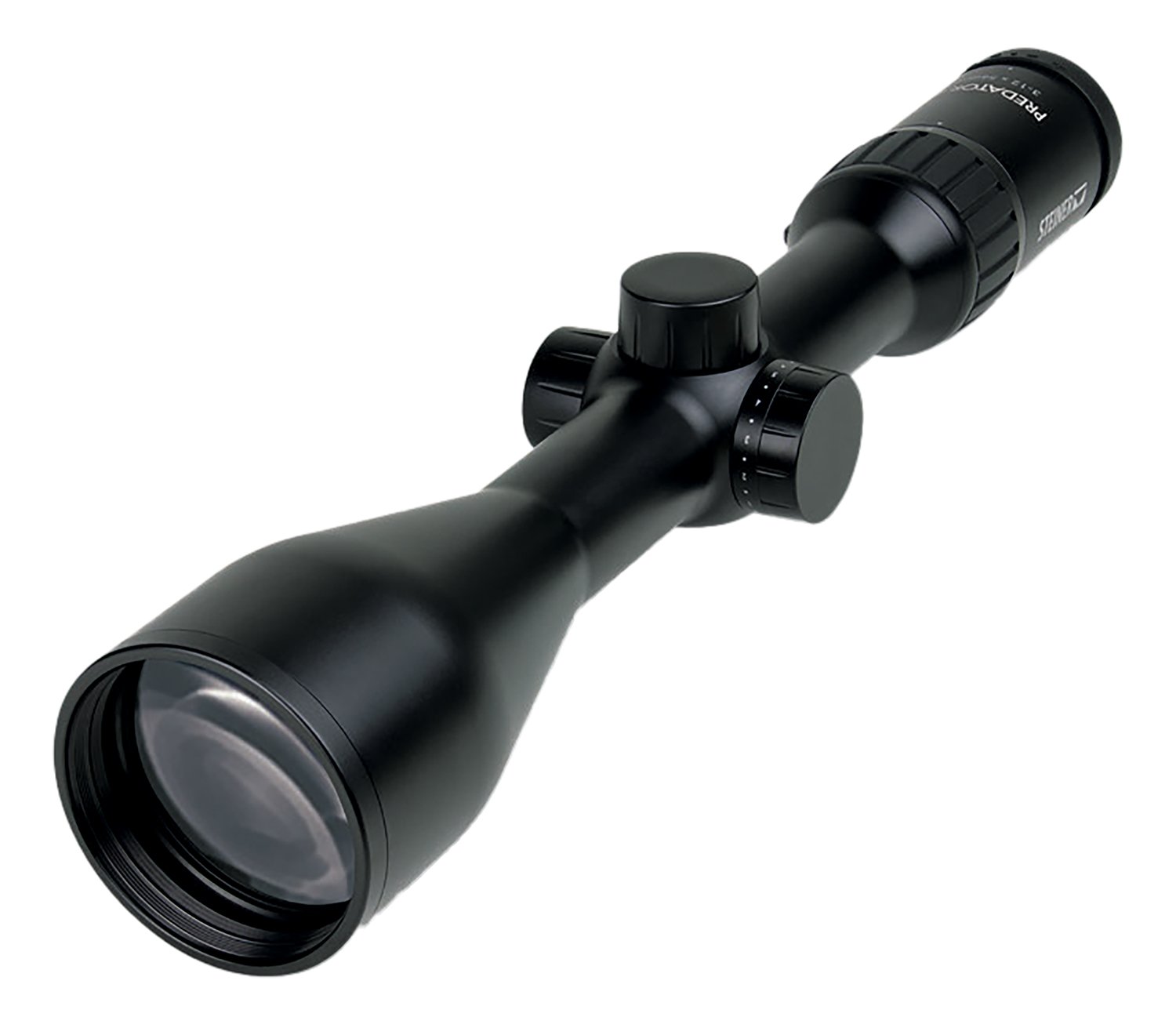 Steiner 8778 Predator 4 Black 3-12x56mm Illuminated E3 Ballistic Reticle - Steiner Optics - 56MM