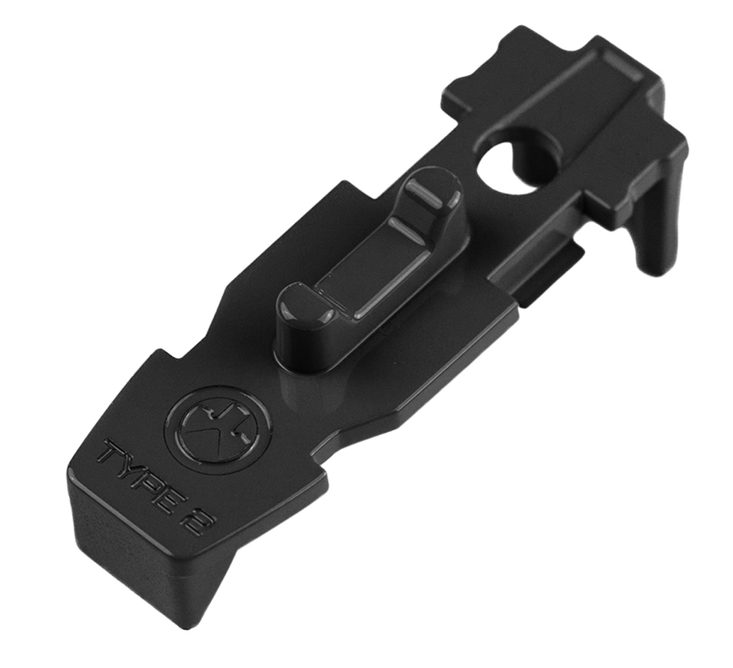 Magpul MAG804-BLK Tactile Lock-Plate Type 2 Made of Polymer w- Black Fin...