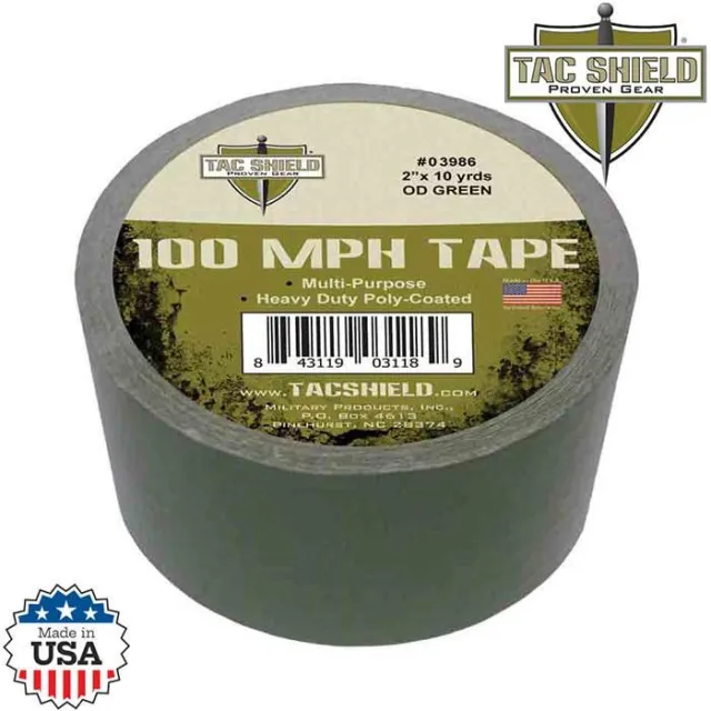 Tac Shield 100 MPH TAPE - 2IN X 10 YARDS OD GREEN - View 4