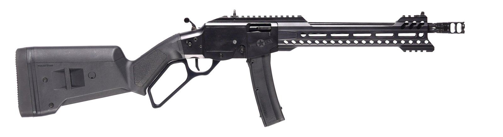 POF 02029 SBR 9mm 20+1 12.5" Black Nitride Aluminum Receiver - POF USA - 9MM