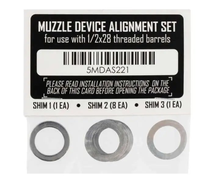 Rugged Suppressors SA001 Shim Kit Black Nitride NFA Parts Accessories - Rugged Suppressors - SHIM KIT