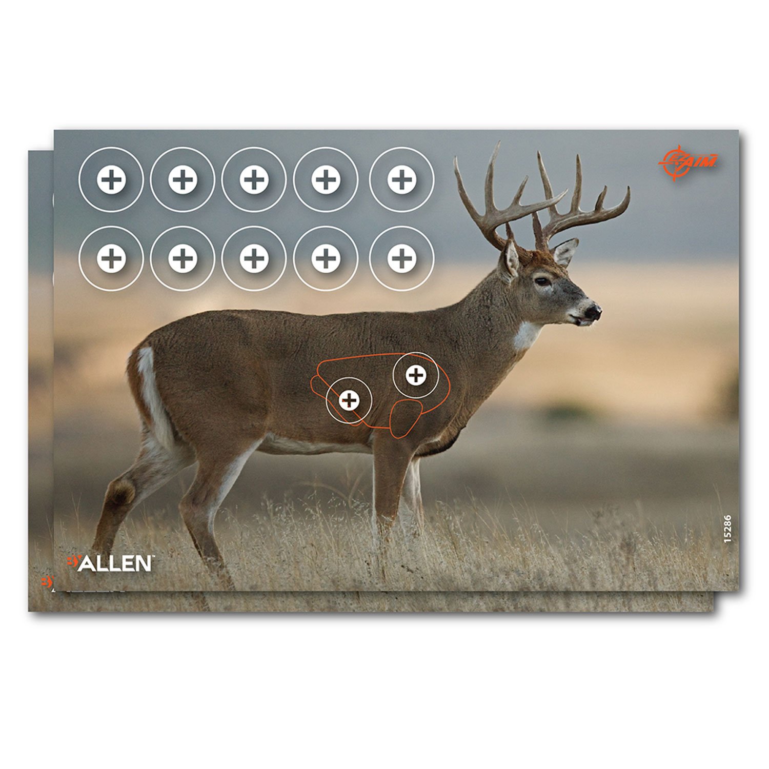 Buy EzAim Four Color Whitetail Paper Target 16.5x24 2 pk online