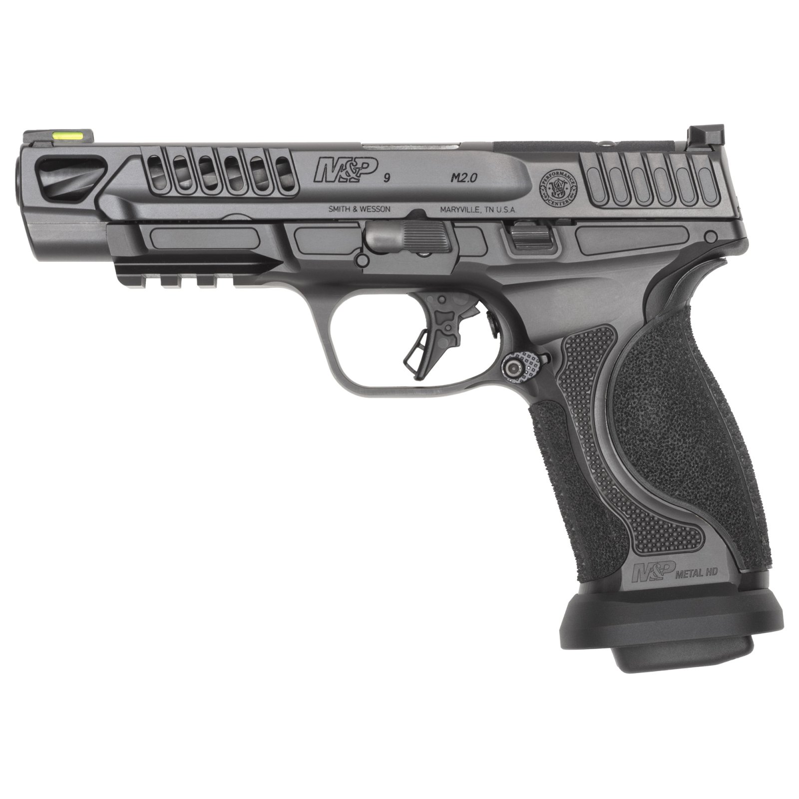 S&W M&P9 M2.0 COMPETITOR HD 5" 9MM 4-10-RD NO SAFETY BLACK - Smith & Wesson - 9mm