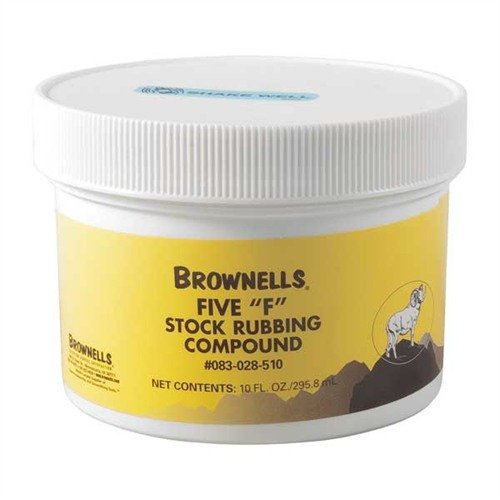 Brownells Five "F" Stock Rubbing Compound 10oz - Brownells